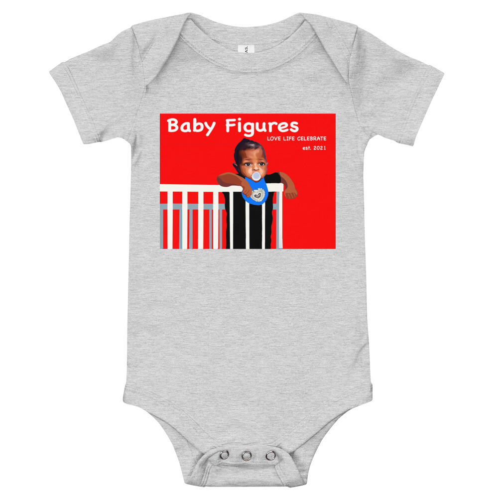 Baby Figures Short Sleeve Onesie - Image 6