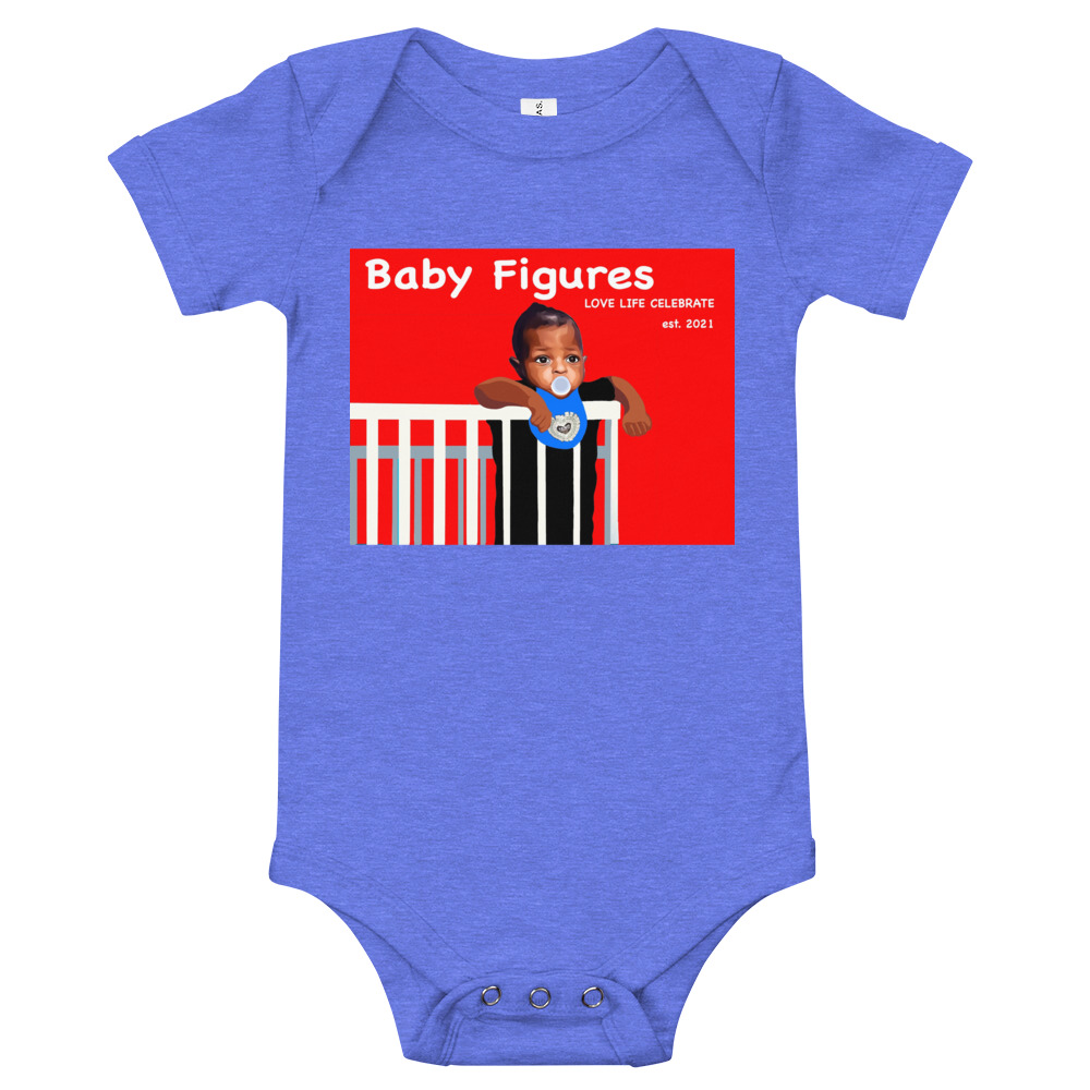 Baby Figures Short Sleeve Onesie - Image 4